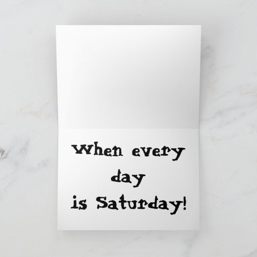 Happy Retirement! Karte (Innenseite)