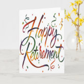 Happy Retirement Karte (Gelbe Blume)