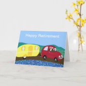 Happy Retirement Karte (Gelbe Blume)
