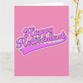 Happy Retirement Karte (Gelbe Blume)