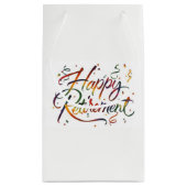 Happy Retirement Kleine Geschenktüte (Rückseite)
