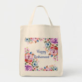 Happy Retirement Large Tote Bag Jumbo Stoffbeutel