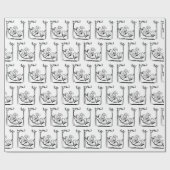 Happy Retirement Man in Hammock Geschenkpapier (Flach)