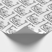 Happy Retirement Man in Hammock Geschenkpapier (Ecke)