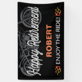 Happy Retirement Motorrad-Image für Biker Banner (Vertikal)