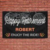 Happy Retirement Motorrad-Image für Biker Banner