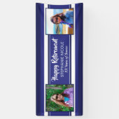 Happy Retirement Nautical Navy Blues Fotos Banner (Vertikal)