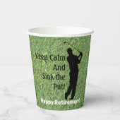 Happy Retirement Paper Cup Pappbecher (Rückseite)