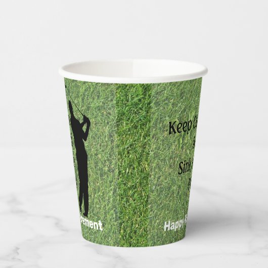 Happy Retirement Paper Cup Pappbecher (Links)