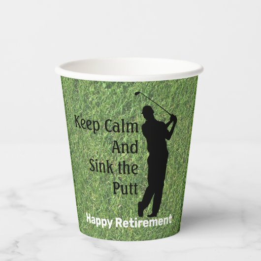 Happy Retirement Paper Cup Pappbecher (Vorderseite)