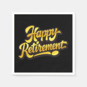 Happy Retirement Paper Napkin Serviette (Vorderseite)