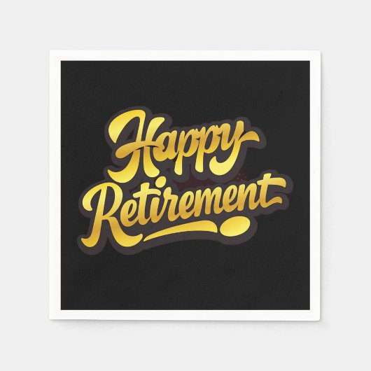 Happy Retirement Paper Napkin Serviette