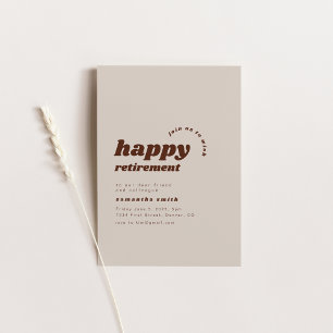 Happy Retirement Party Einladung