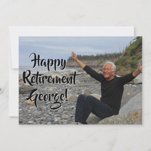 Happy Retirement Party - Foto Einladung (Vorderseite)