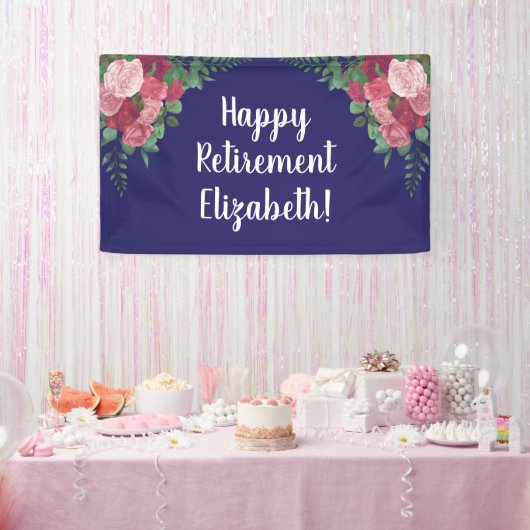 Happy Retirement Party mit Rose Banner (Party)