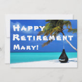Happy Retirement Party, Sunny Beach Einladung (Vorderseite)