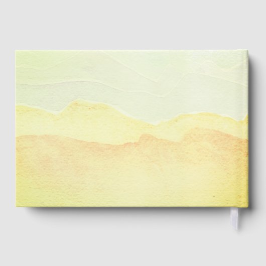 Happy Retirement Pastel Watercolor Custom Gästebuch (Rückseite)