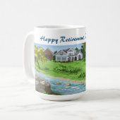 Happy Retirement Personalisiert Name Lady in Hammo Kaffeetasse (Vorderseite Links)