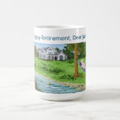 Happy Retirement Personalisiert Name Lady in Hammo Kaffeetasse (Mittel)