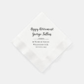 Happy Retirement Personalisiert Napkins Serviette (Ecke)