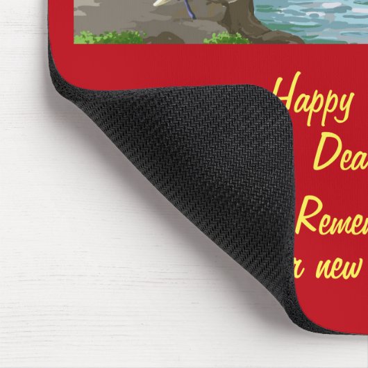 Happy Retirement Personalize (Lady in Hammock) Mousepad (Ecke)