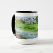 Happy Retirement Personalize (Lady in Hammock) Tasse (Vorderseite Links)