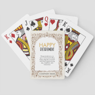 Happy Retirement Playing Cards Finanzierung Spielkarten
