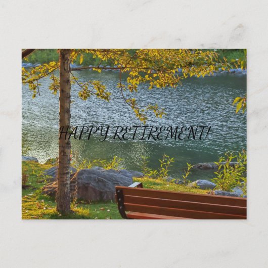 HAPPY RETIREMENT POSTCARD POSTKARTE (Vorderseite)