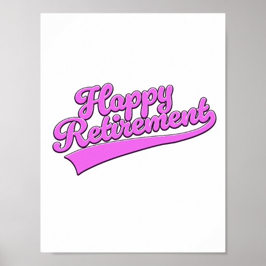 Happy Retirement Poster (Vorne)