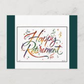 Happy Retirement Postkarte (Vorderseite)