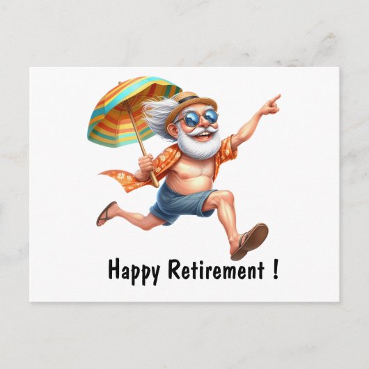 Happy Retirement Postkarte (Vorderseite)