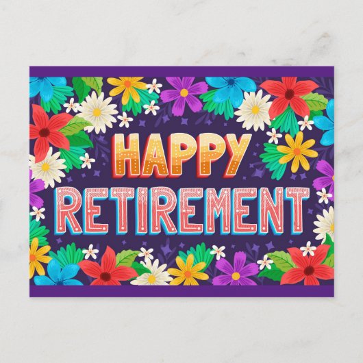 Happy Retirement Postkarte (Vorderseite)