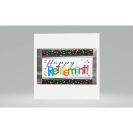 Happy Retirement Rechteckiger Aufkleber