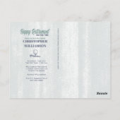 Happy Retirement Retro Golf Party Postkarte (Rückseite)