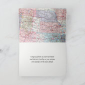 Happy Retirement Road Map USA Karte (Innenseite)