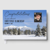 Happy Retirement San Francisco Peaks Custom Foto Gästebuch (Vorderseite)