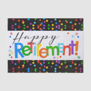 Happy Retirement Seidenpapier