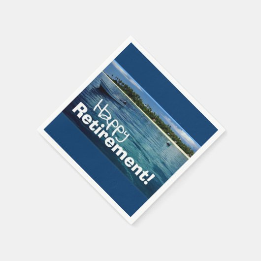 Happy Retirement! Serviette (Ecke)