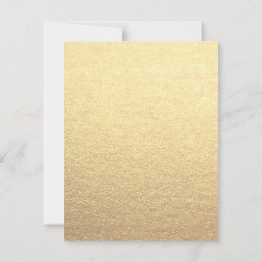 Happy Retirement Simple Gold Black Insert Foto (Rückseite)