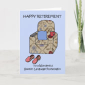 Happy Retirement Speech Language Pathologe Karte (Vorderseite)