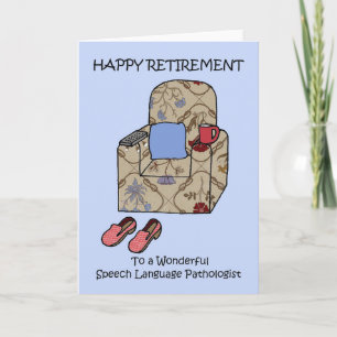 Happy Retirement Speech Language Pathologe Karte