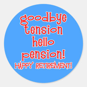 Happy Retirement! T-Shirts und Retiree-Geschenke Runder Aufkleber
