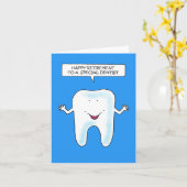 Happy Retirement to Dentist Karte (Gelbe Blume)