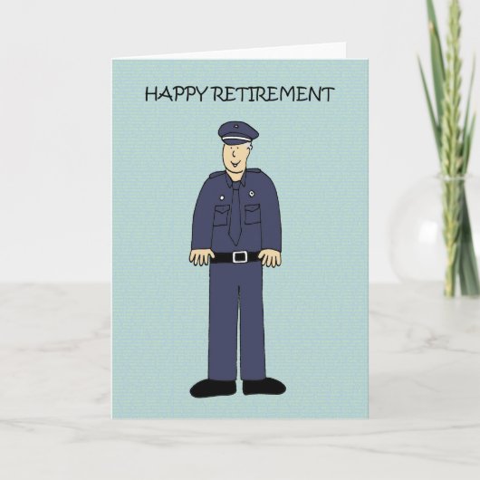 Happy Retirement to Police Officer Karte (Vorderseite)