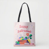 Happy Retirement Tote Bag Tasche (Vorderseite)
