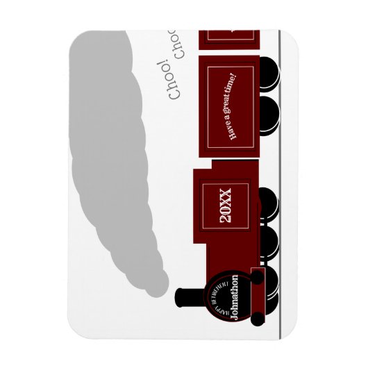 Happy Retirement train Magnet (Vertikal)
