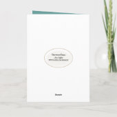 Happy Retirement Tropical Drink Karte (Rückseite)