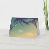 Happy Retirement tropisches Palm Beach Foto Karte (Rückseite)