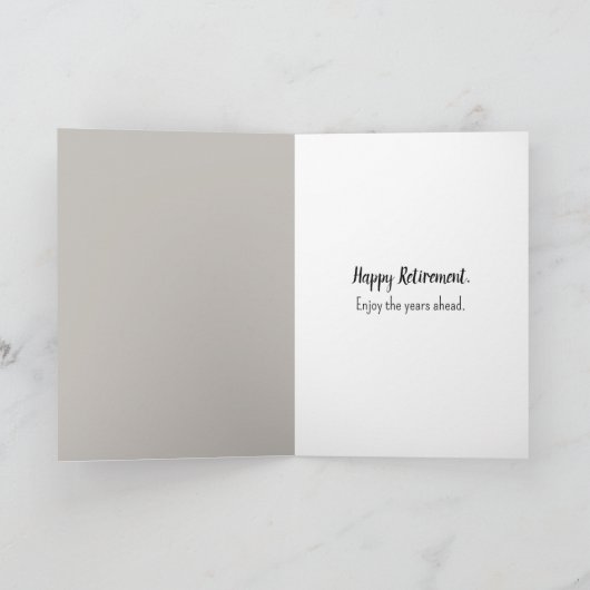 Happy Retirement Turtle Karte (Innenseite)