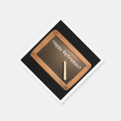 Happy Retirement Vintag School Slate Paper Napkin Serviette (Ecke)